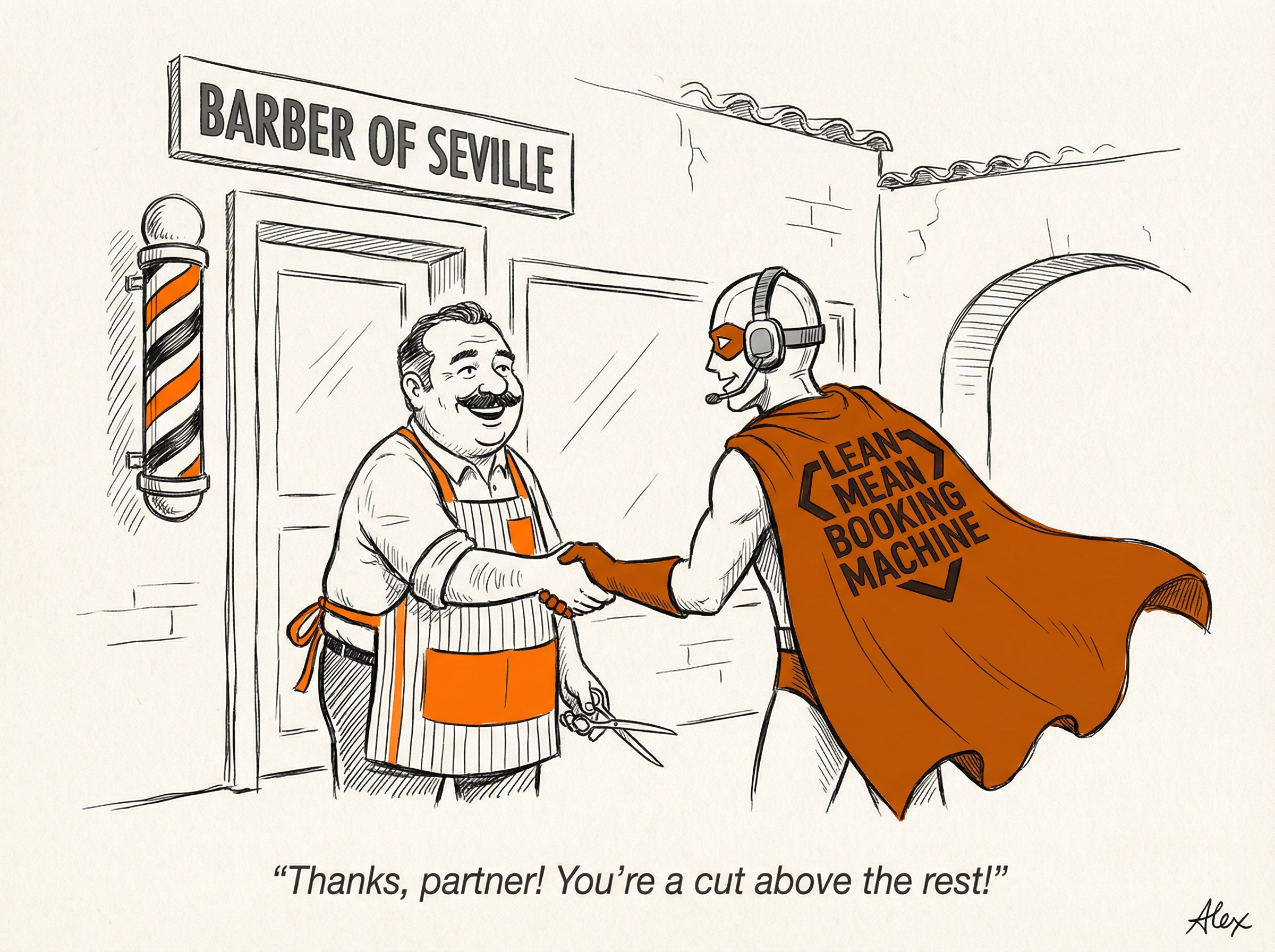 Miguel and his Lean Mean Booking Machine